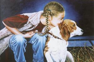 Girl & Dog                